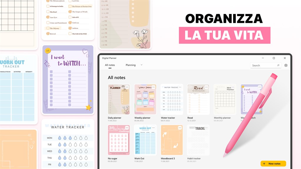 Diario Personale - Orario ed Appunti - Microsoft Apps