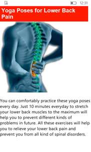 Yoga Poses to Relieve Lower Back Pain screenshot 3