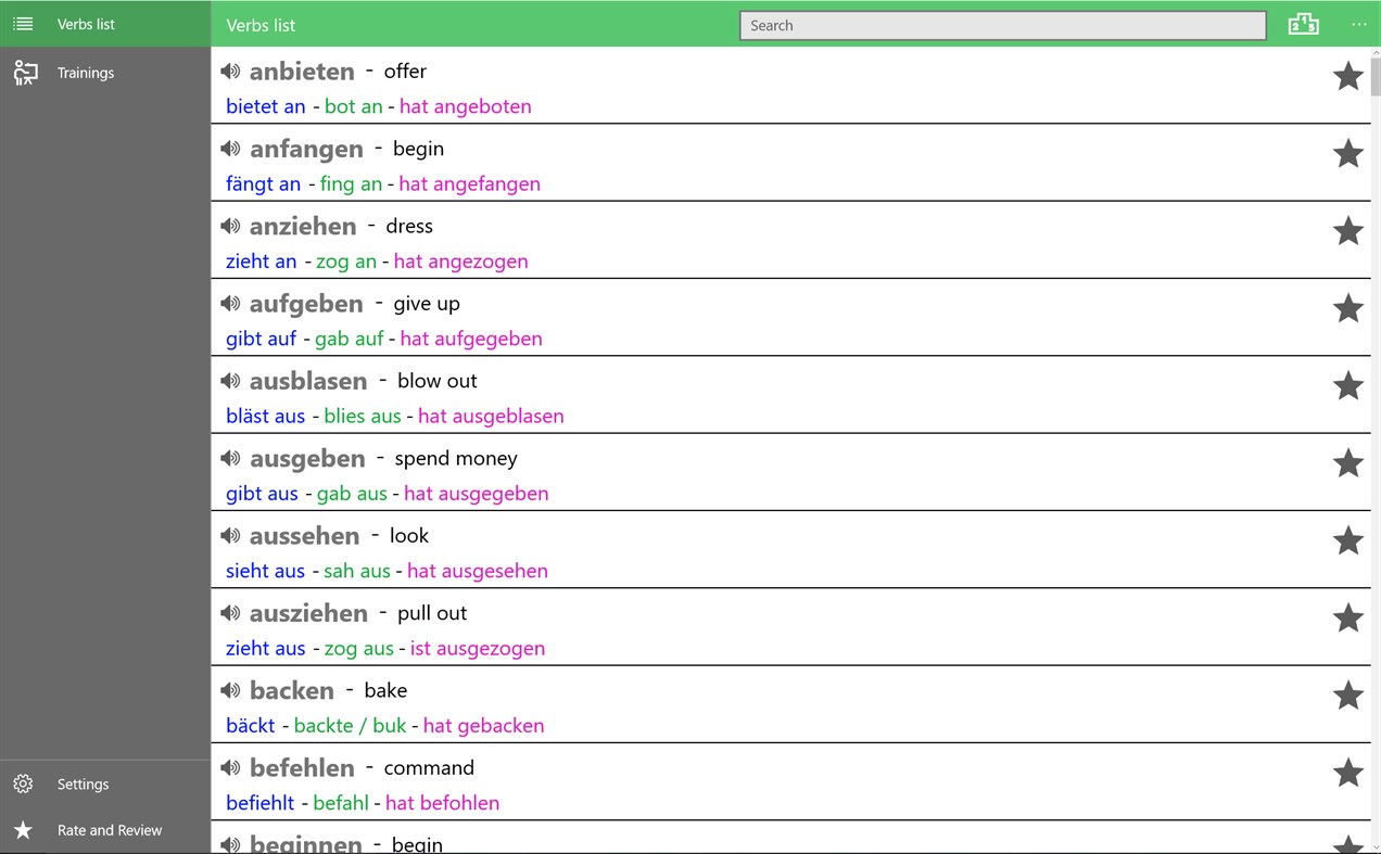 #1. Irregular Verbs German (Windows) By: Vladyslav Kostiushko
