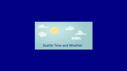 Seattle Time and Weather screenshot 1