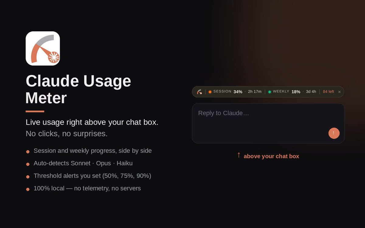 Claude Usage Meter