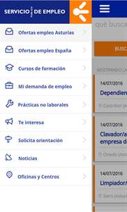 Servicio Público de Empleo de Asturias screenshot 1