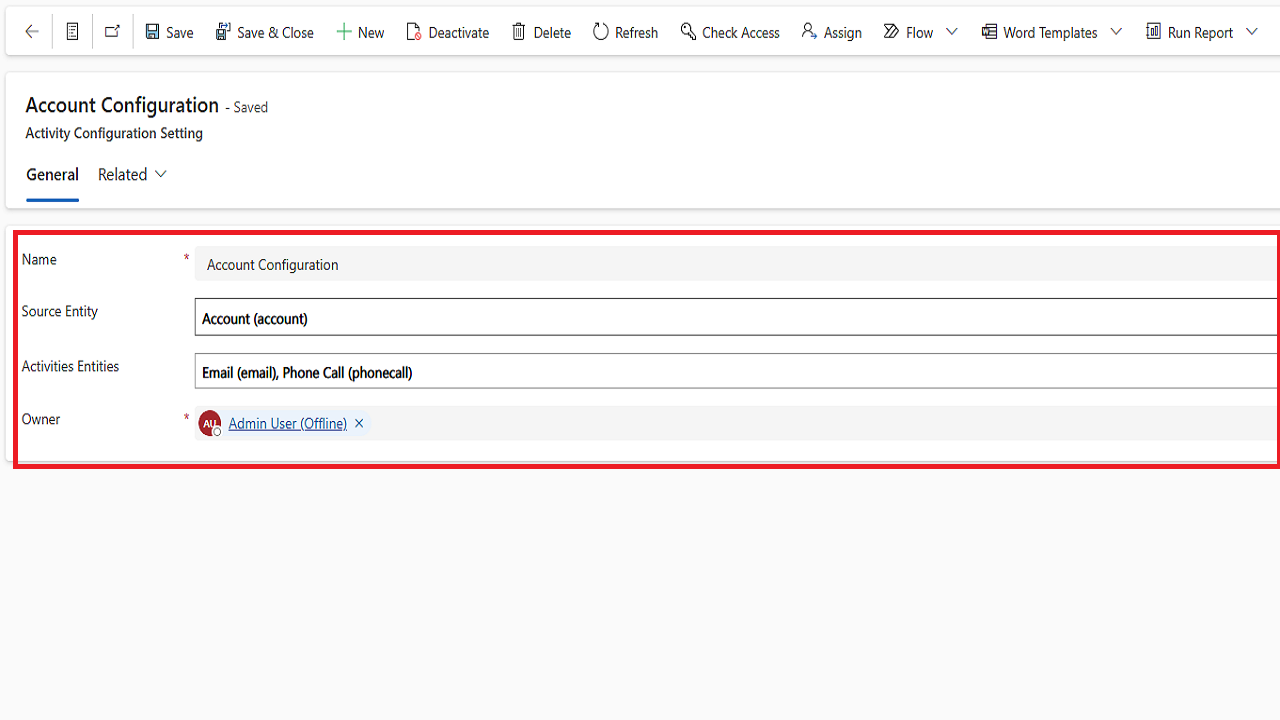 Snapshot 1 of Last Activity Status