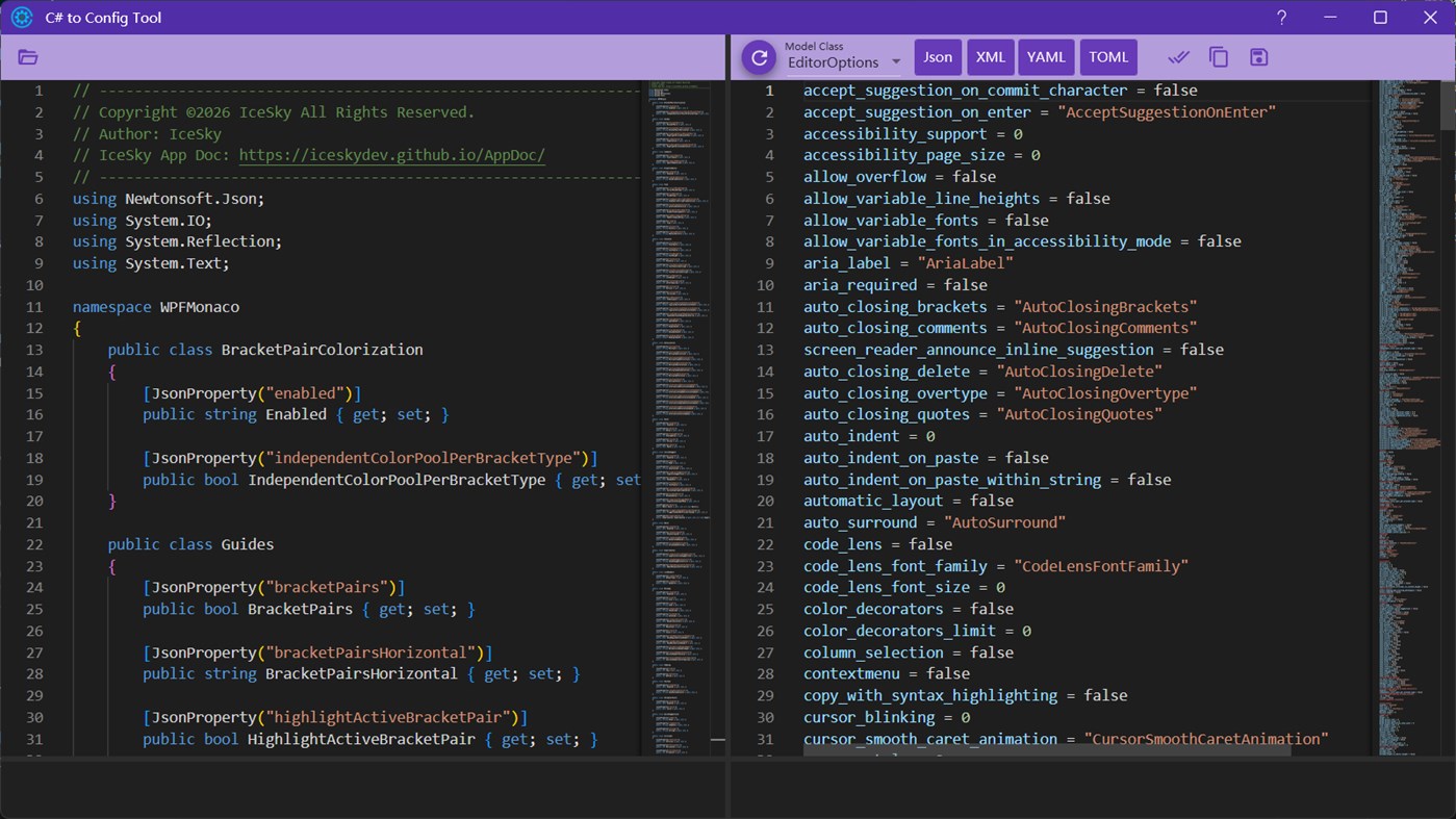 #4. C#2Config (Windows) Ved: IceSky
