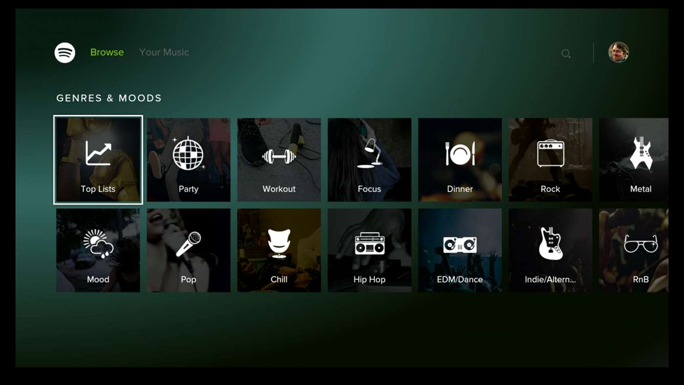 Spotify for Xbox One