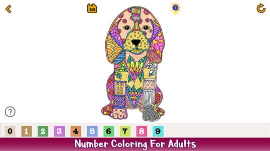 Dogs Glitter Color by Number - Animals Coloring Book screenshot 2