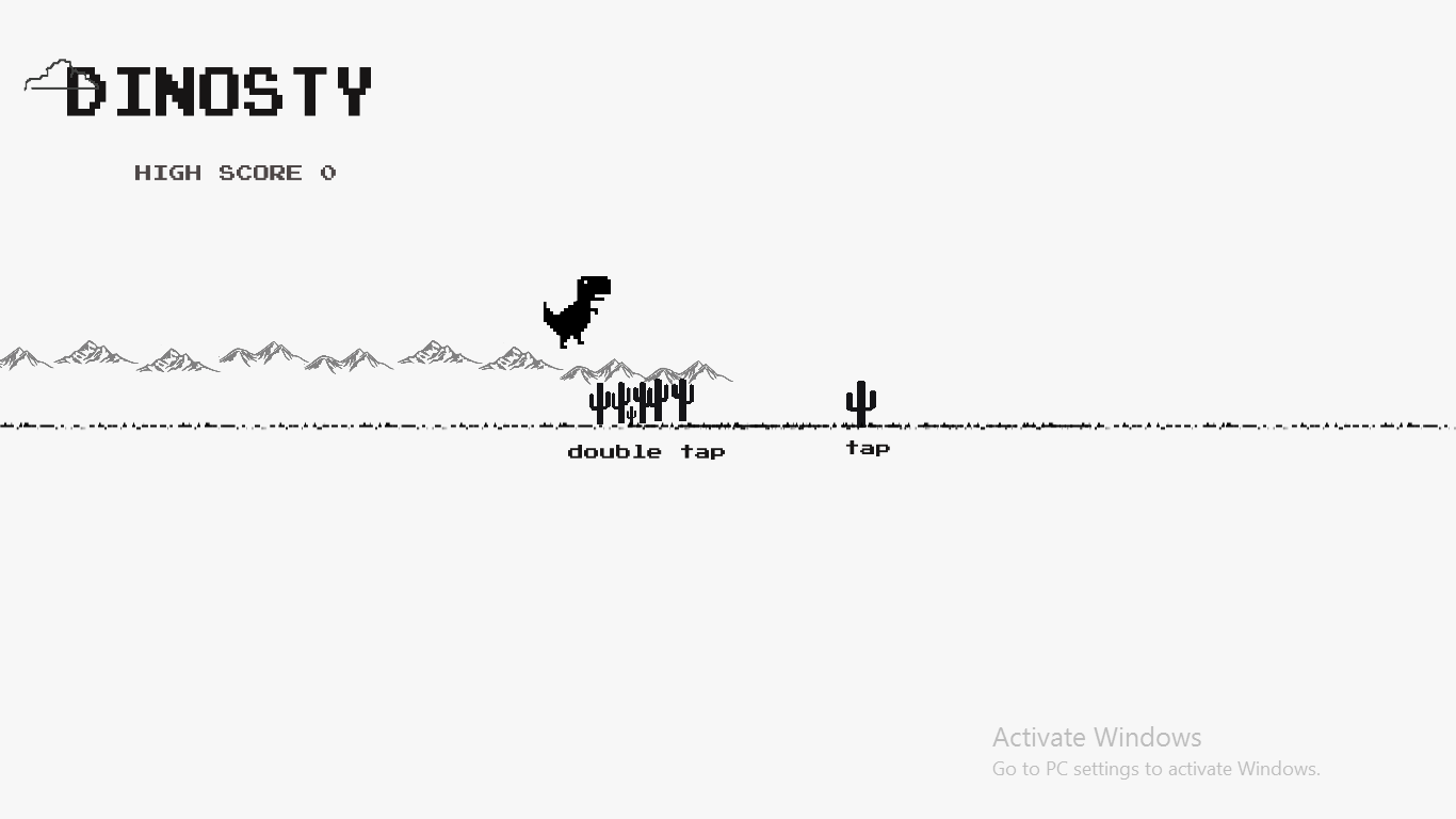 Screenshot: simple tap and jump controls