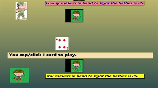 War card game for the youngsters screenshot 2