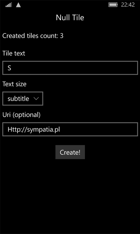 #1. Null Tile (Windows) Με: PKar
