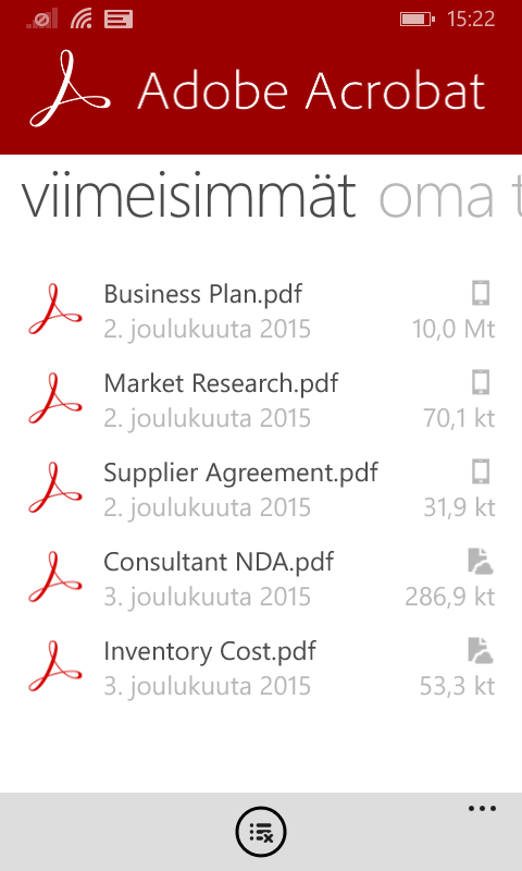 Avaa viimeksi käytetyt tiedostot nopeasti.