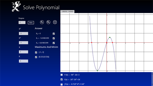 Solve Polynomial Equation screenshot 1