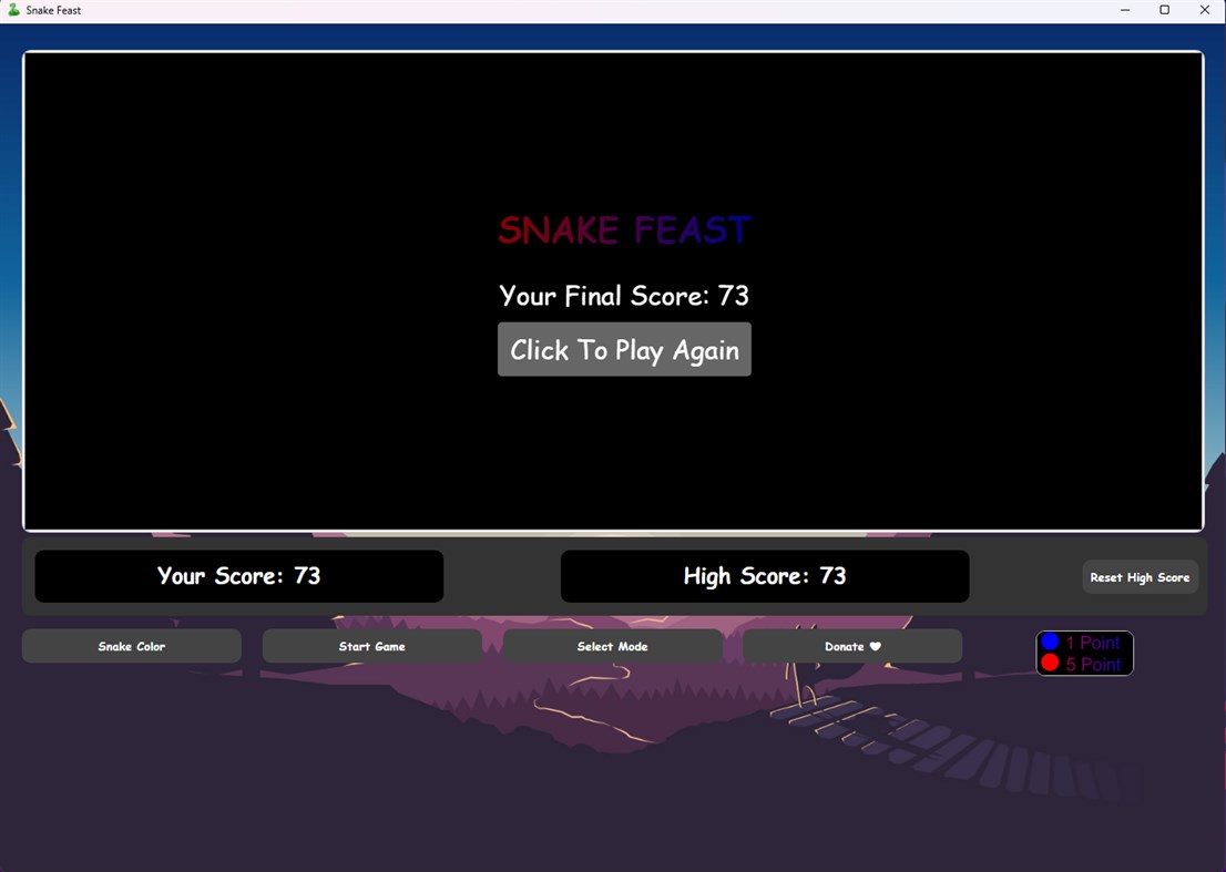 #3. Snake Feast (Windows) Podle: Raghul-tech