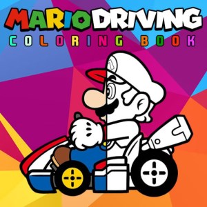 Mario Driving Coloring Book Game