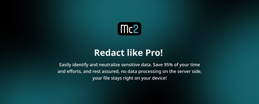 Mc2 - Redact like Pro marquee promo image