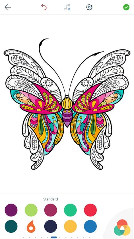 Butterfly Coloring Pages for Adults: Coloring Book Screenshots 2