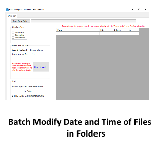 Batch Modify Date and Time of Files in Folders