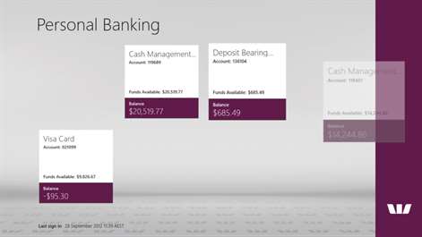 Westpac Banking Screenshots 2