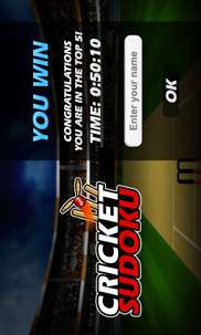 Cricket Sudoku screenshot 3