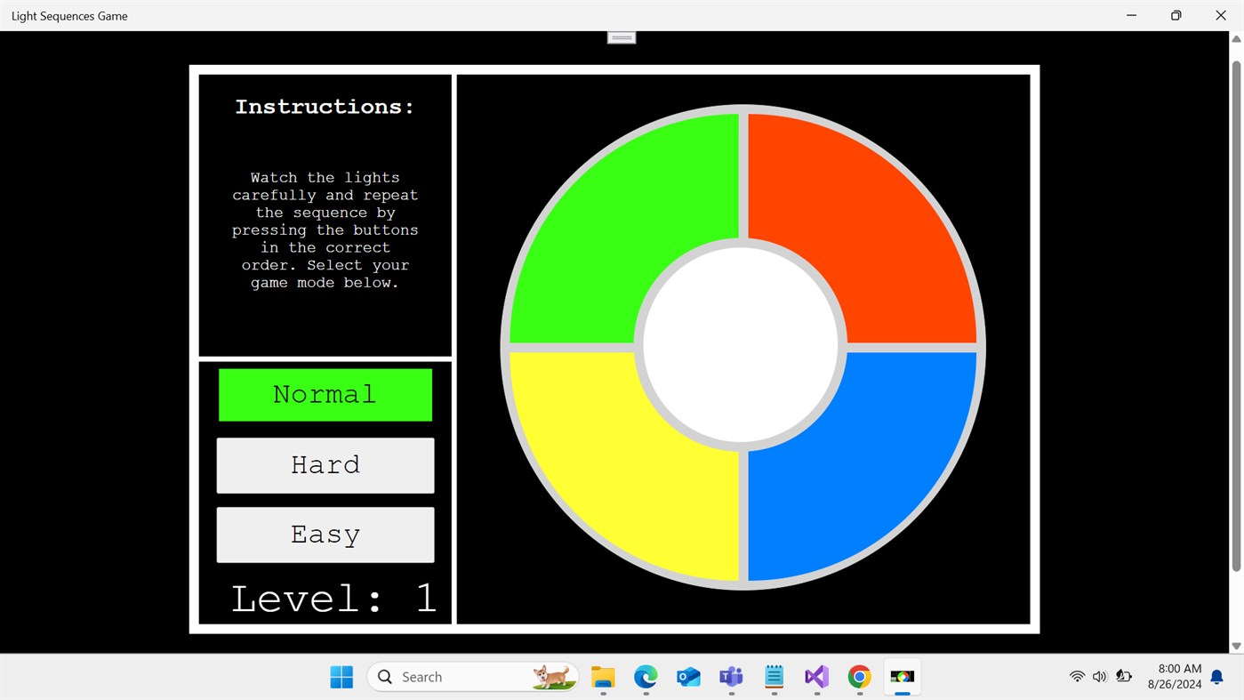 #1. Light Sequences Game (Windows) 作者: App Monster