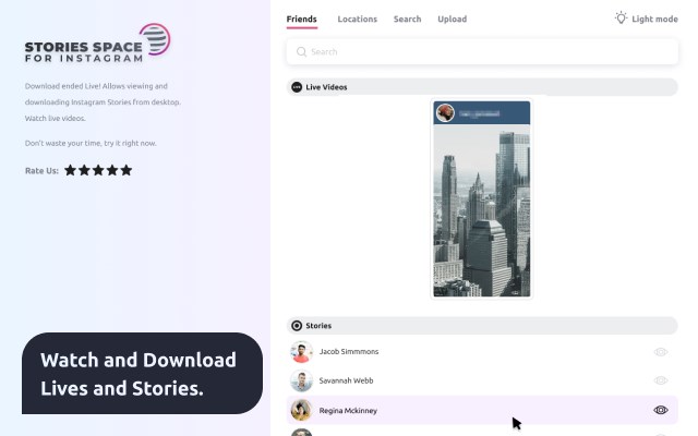 Stories space for Instagram