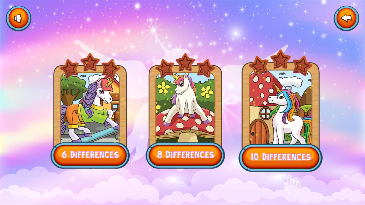 #2. Unicorn Find The Differences (Windows) Podle: Coloring Book Entertainment