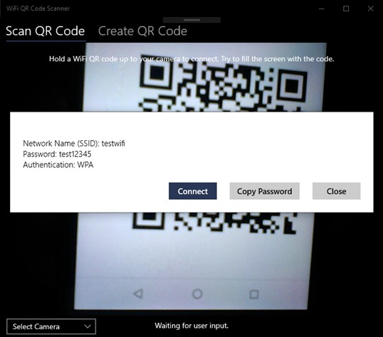 WiFi QR Code Scanner screenshot 2