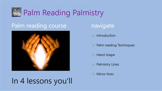 Palm Reading Palmistry Course screenshot 1