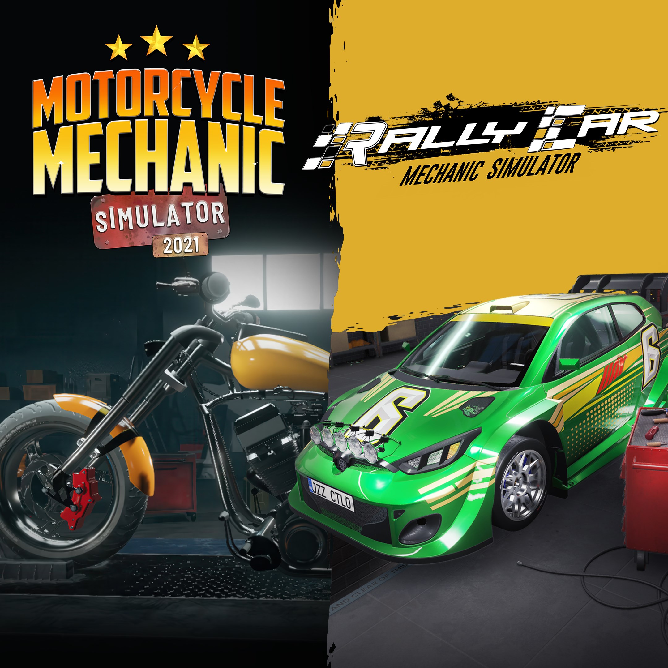Rally Car Mechanic x Motorcycle Mechanic Simulator 2021