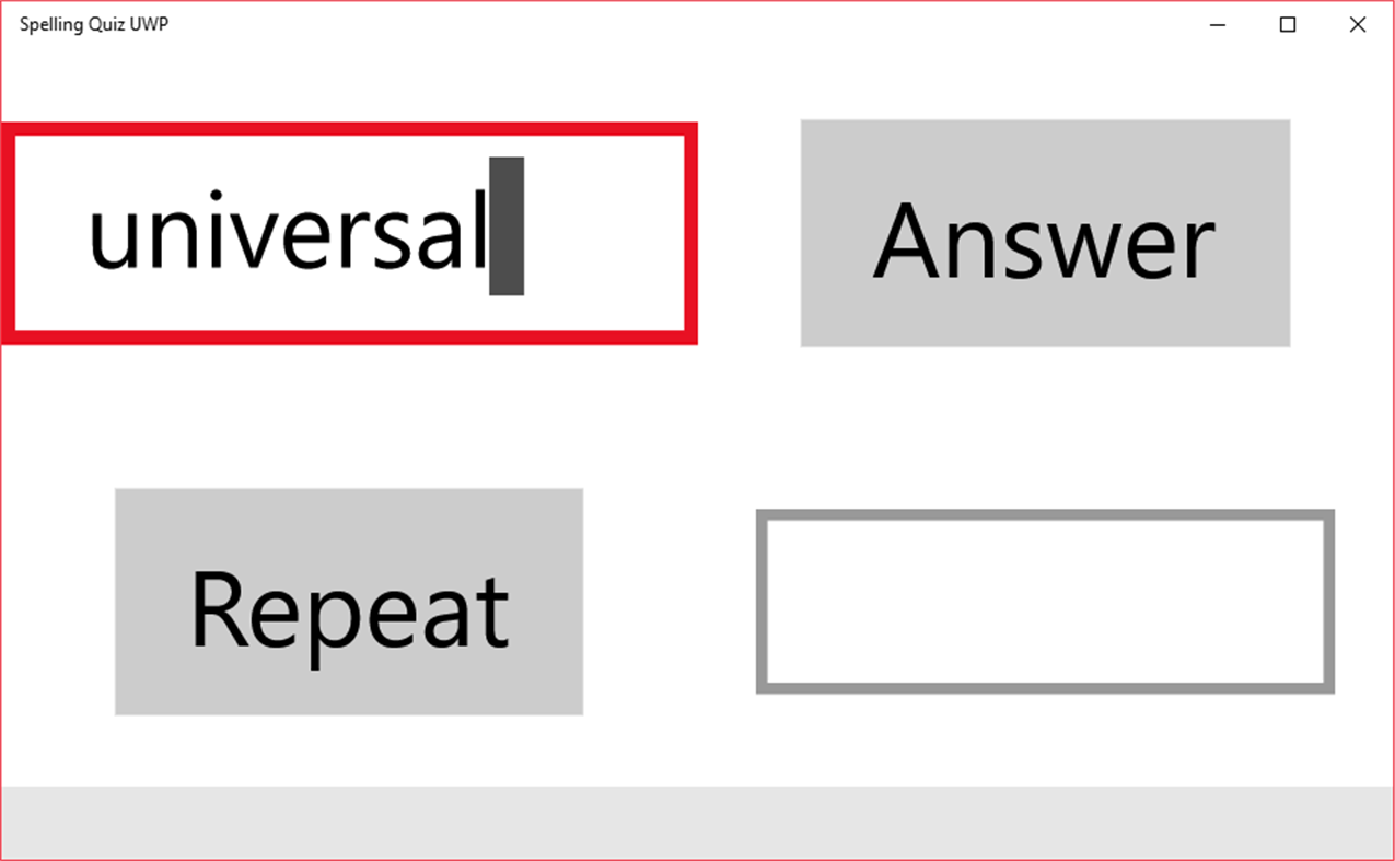#1. Spelling Quiz UWP (Windows) 作者: Dan Johnson
