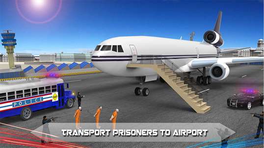 Police Airplane Prison Flight - Criminal Transport screenshot 6