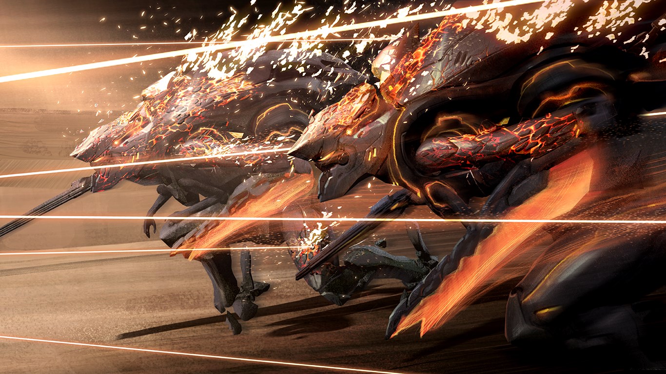 Screenshot: Promethean Knights know no fear, and will fight until their bodies utterly fail.