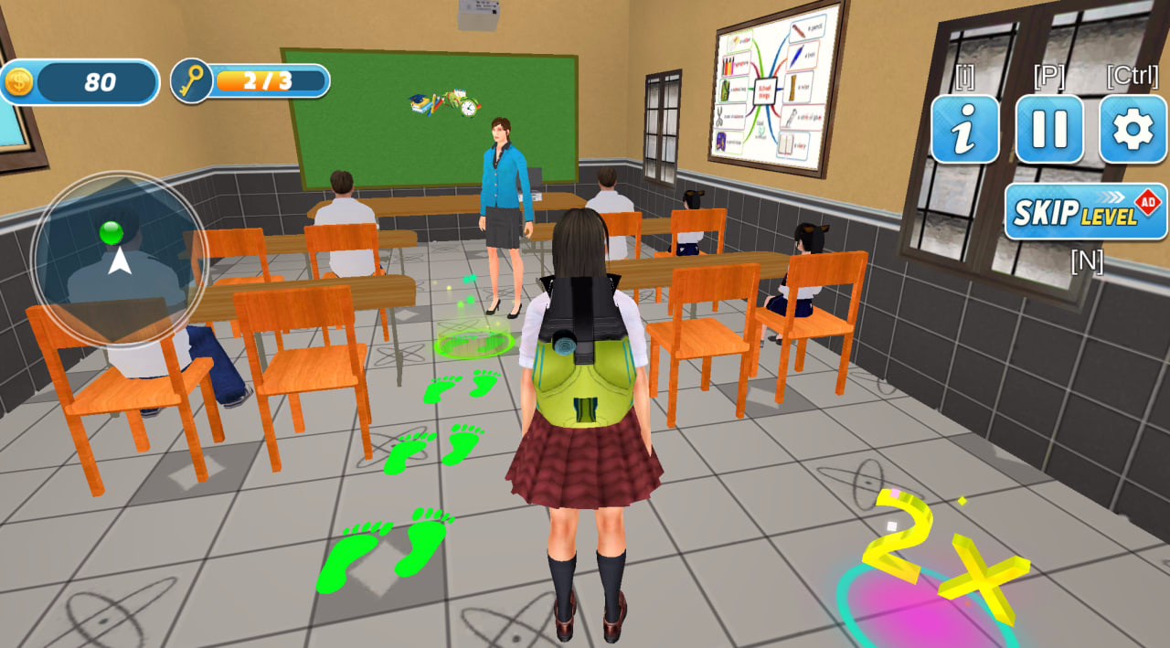 High School Girls Classroom Life screenshot