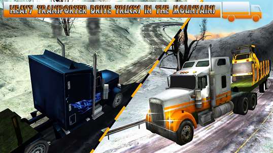 Heavy Machinery Trailer Truck Transport Hill Climb screenshot 1