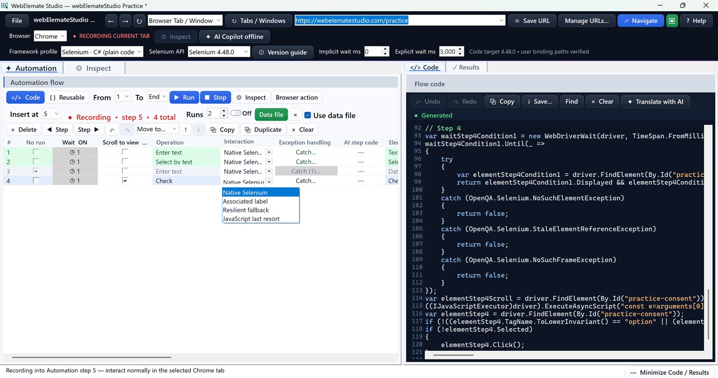 #4. WebElemate Studio (Windows) De: Dhaval Parikh