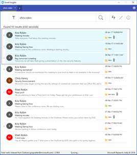 Email Insights, a Microsoft Garage Project screenshot 3