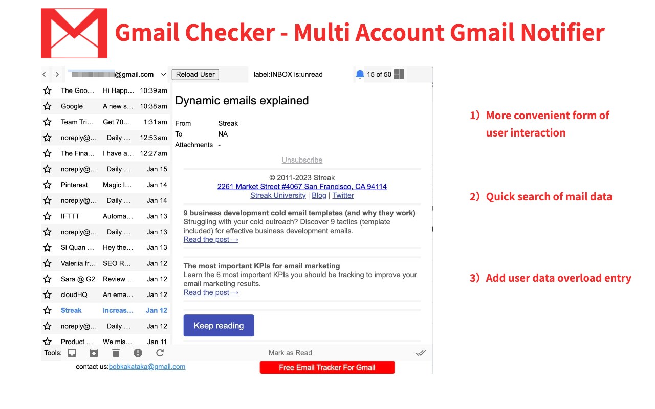 Gmail Checker - Multi Account Gmail Notifier