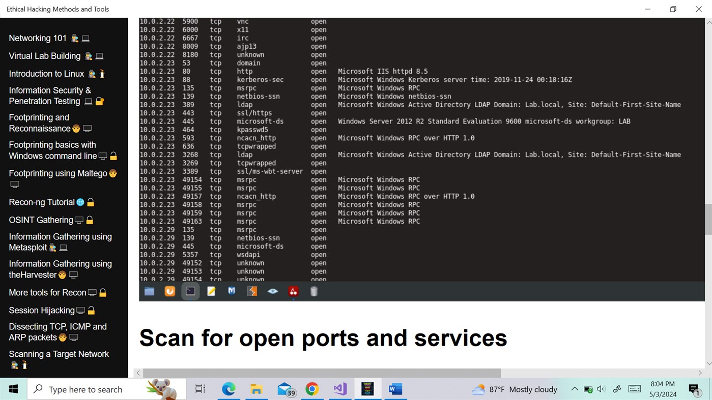 #5. Ethical Hacking Methods and Tools (Windows) Podle: App Monster