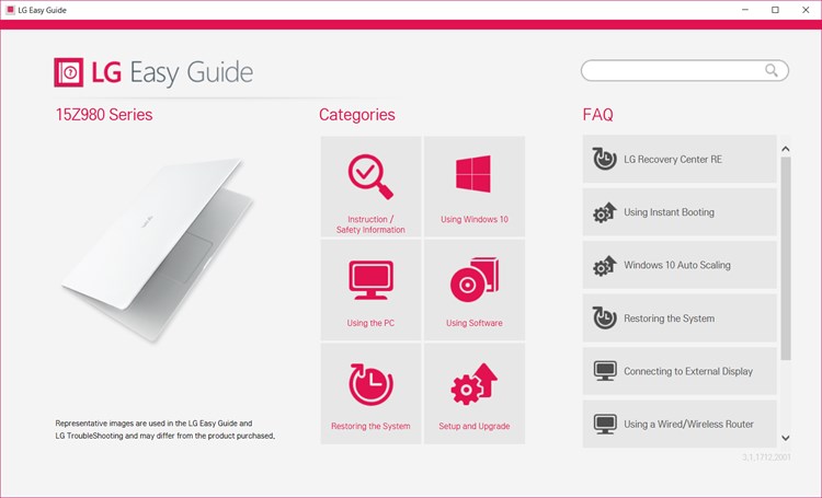 LG Easy Guide 2.0 - (Windows 앱) — AppAgg