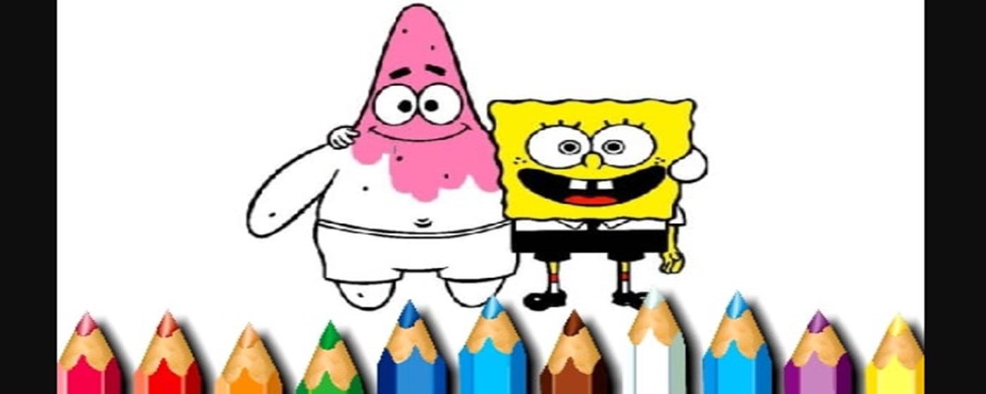 Bts Sponge Bob Coloring Game marquee promo image