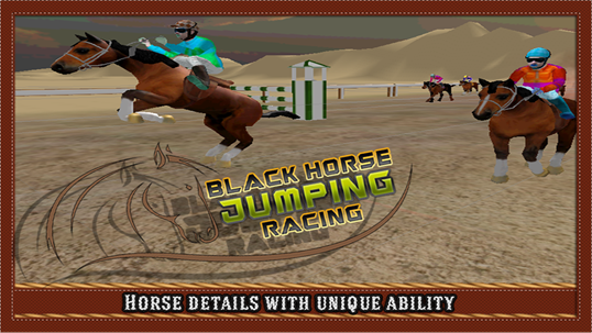 Black Horse Jumping Racing screenshot 6