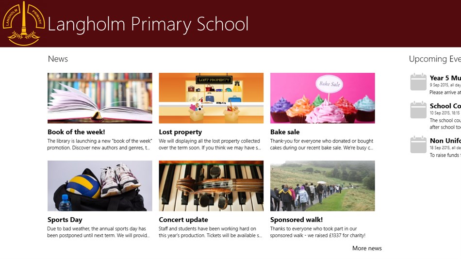 Langholm Primary School (Windows) By: More IT Ltd