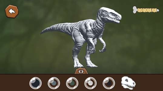 DINOZZZ - 3D Coloring - unique, interactive, animated full-3D live dinosaurs coloring & painting experience for kids & adults screenshot 3