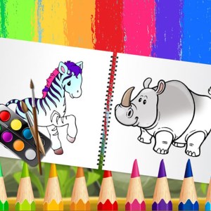 Funny Animals Coloring Book Game icon