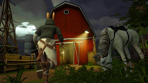 Horror Tale 2 遊戲畫面截圖：角色探索室外環境