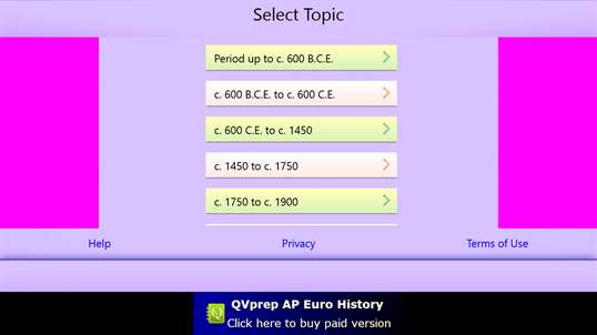 QVprep Lite AP World History screenshot 2