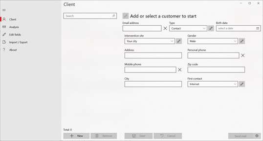 Simple Customer Database screenshot 1