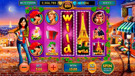 Romantic Paris Free Slots Casino screenshot 2