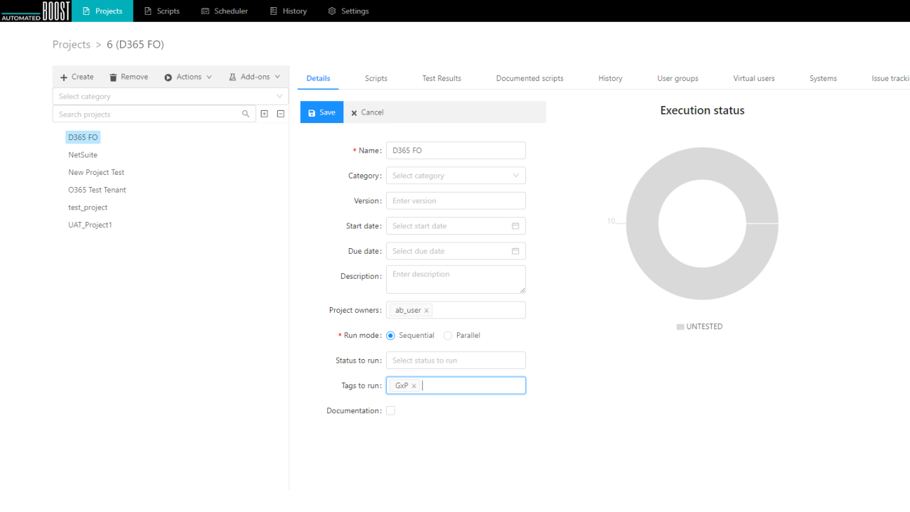 Snapshot 9 of Automated Boost - D365 automated testing