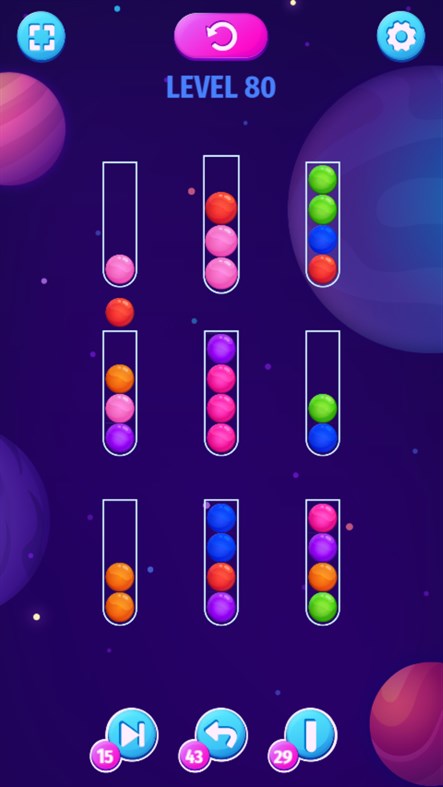 #2. Color Sort Mania (Windows) Podle: Inlogic Software s.r.o.