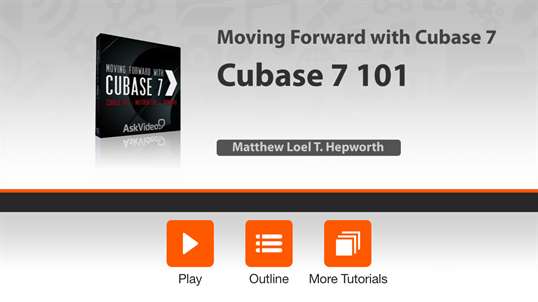 AV for Cubase 7 101 - Moving Forward with Cubase 7 screenshot 1